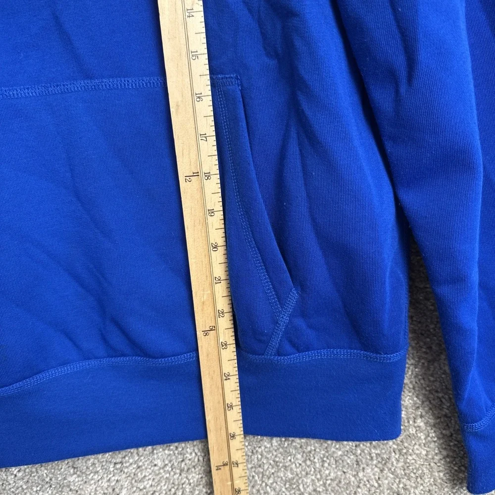Polo Sport Ralph Lauren Mens Royal Blue Pullover Hoodie Small Logo Orange